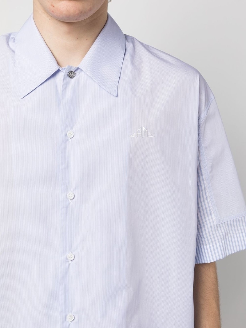 short-sleeved plain shirt - 5