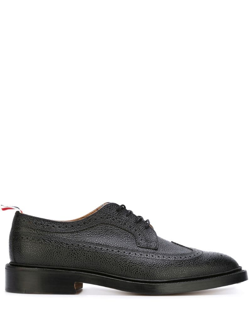 pebbled leather longwing brogues - 1