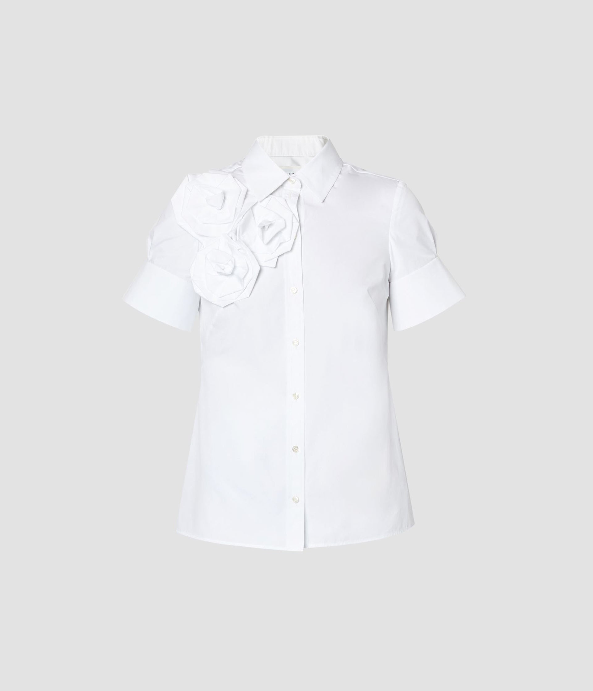 BUTTON DOWN SHIRT WITH ROSETTES - 1