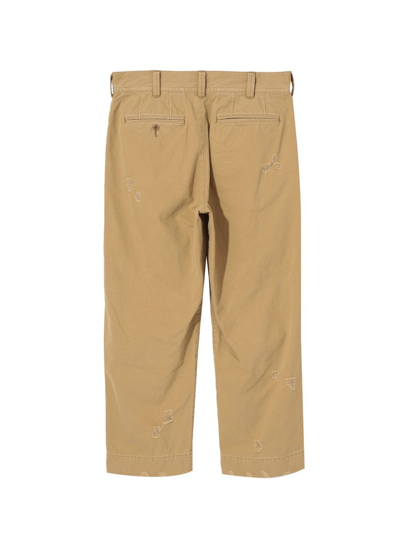 UNDERCOVER patchwork distressed trousers outlook