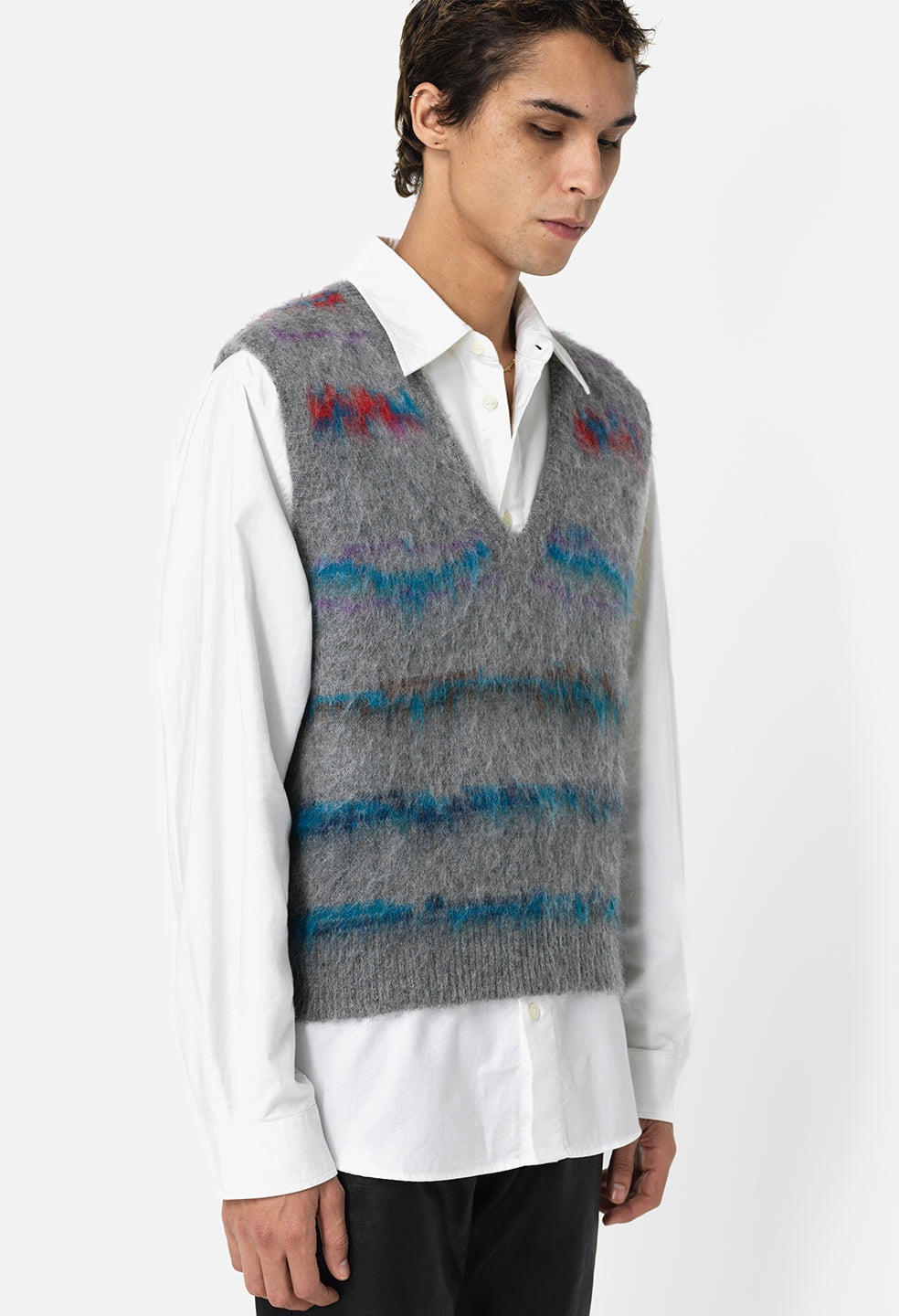 MOHAIR JACQUARD VEST - 2