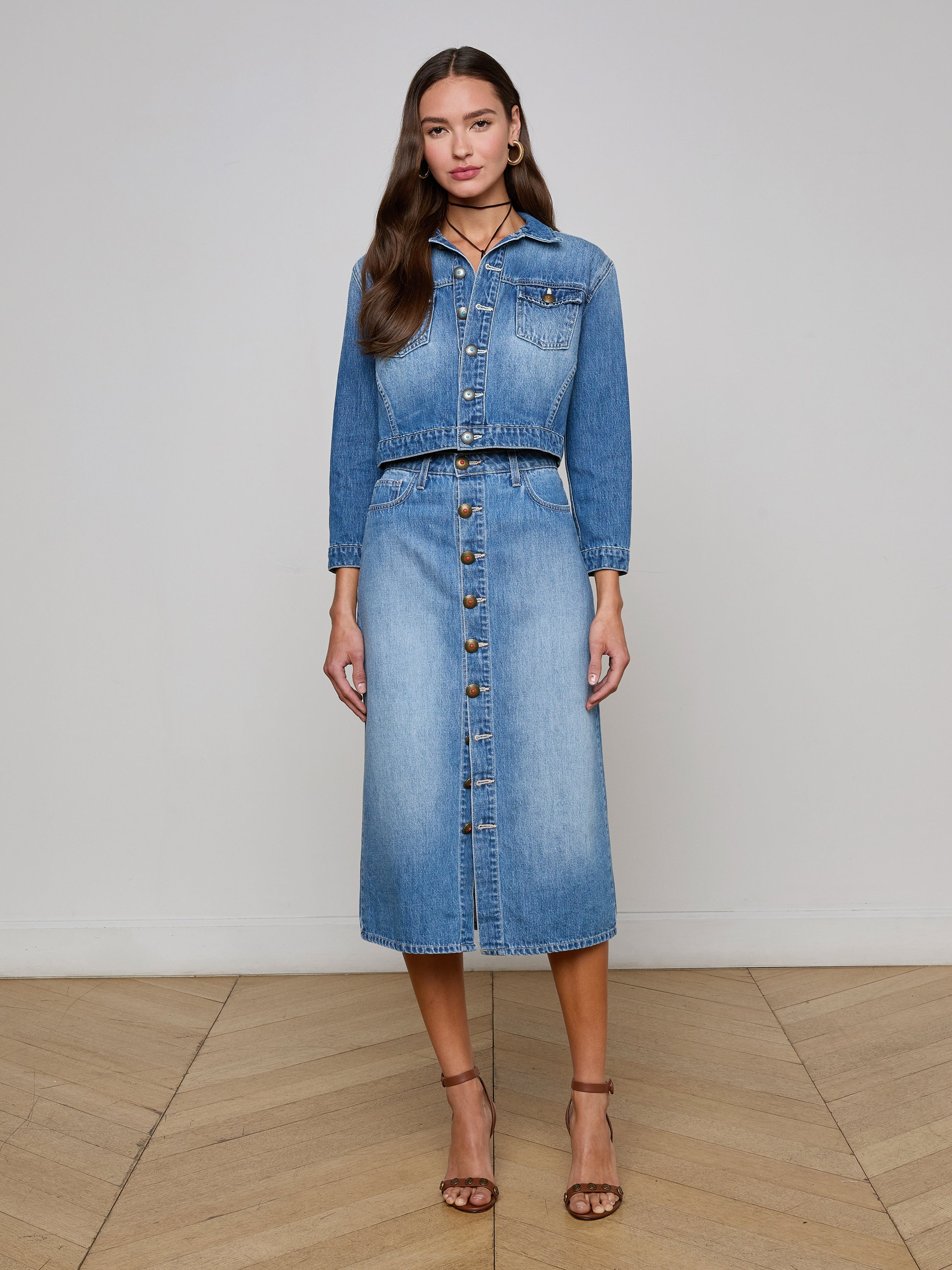 Koda Cropped Denim Jacket - 3