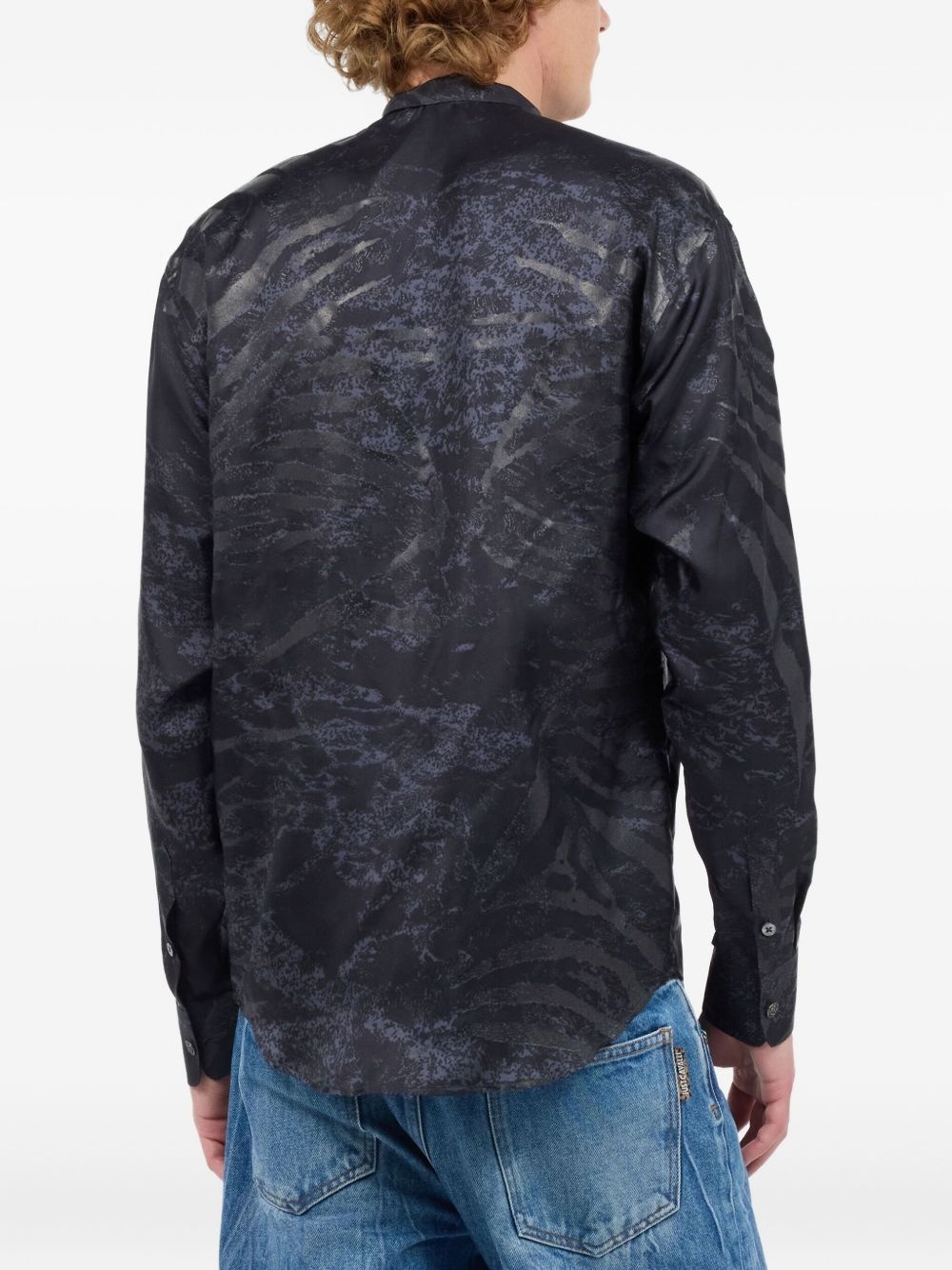 animal-print silk shirt - 4