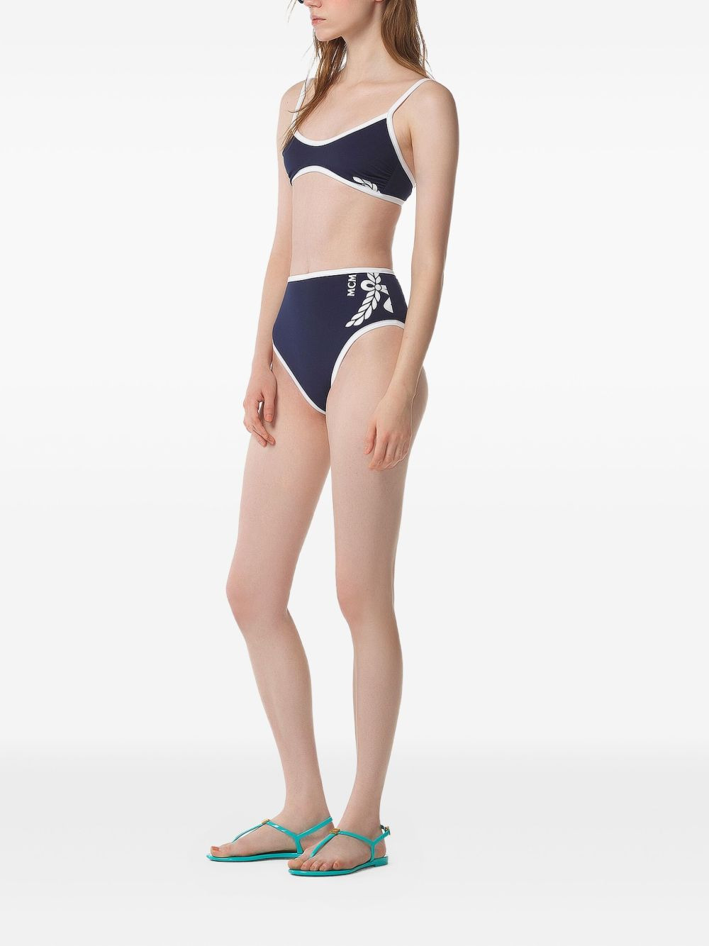 logo-detail high-waisted bikini - 5