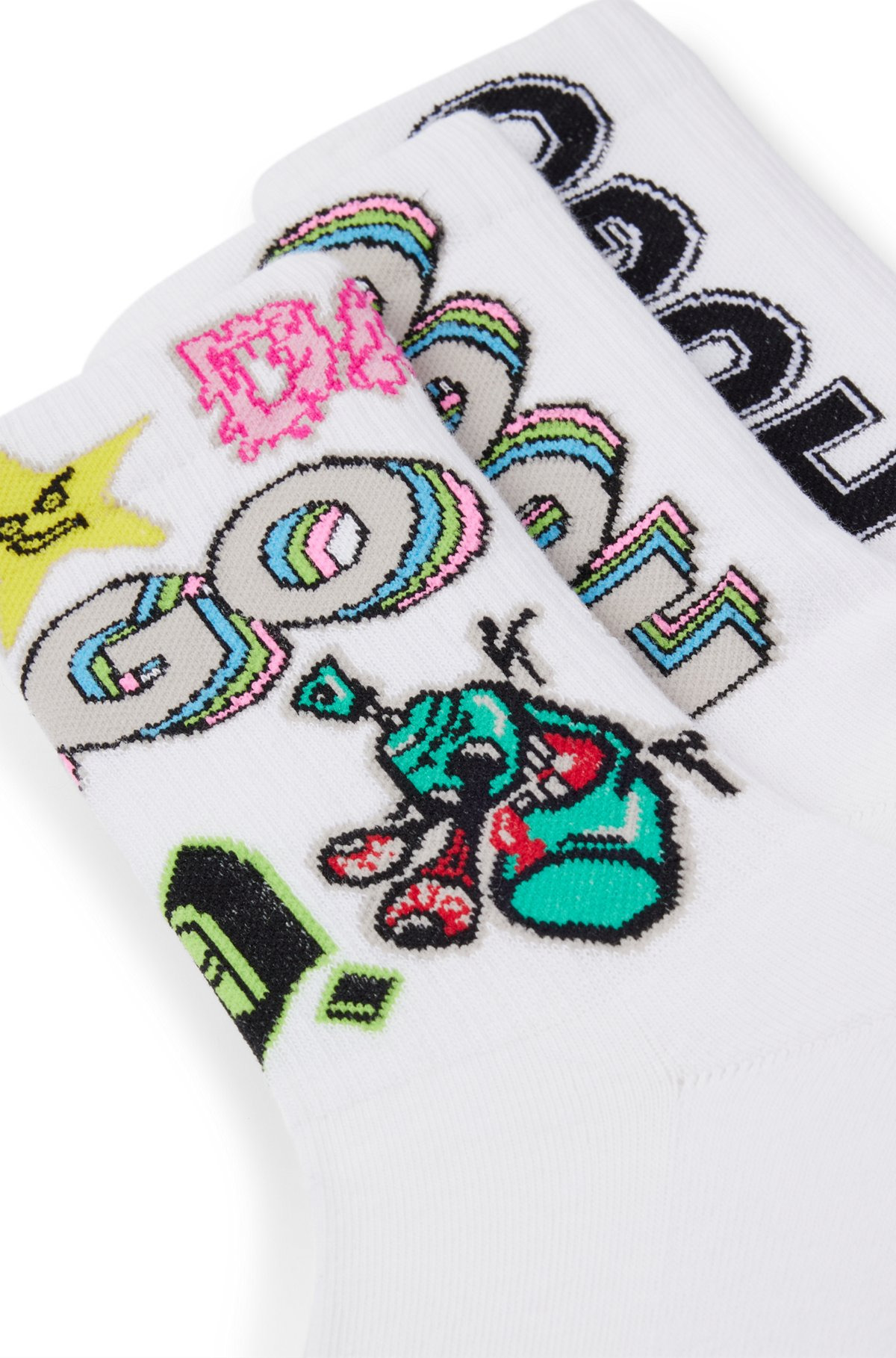 THREE-PACK OF SHORT SOCKS WITH LOGOS - 2