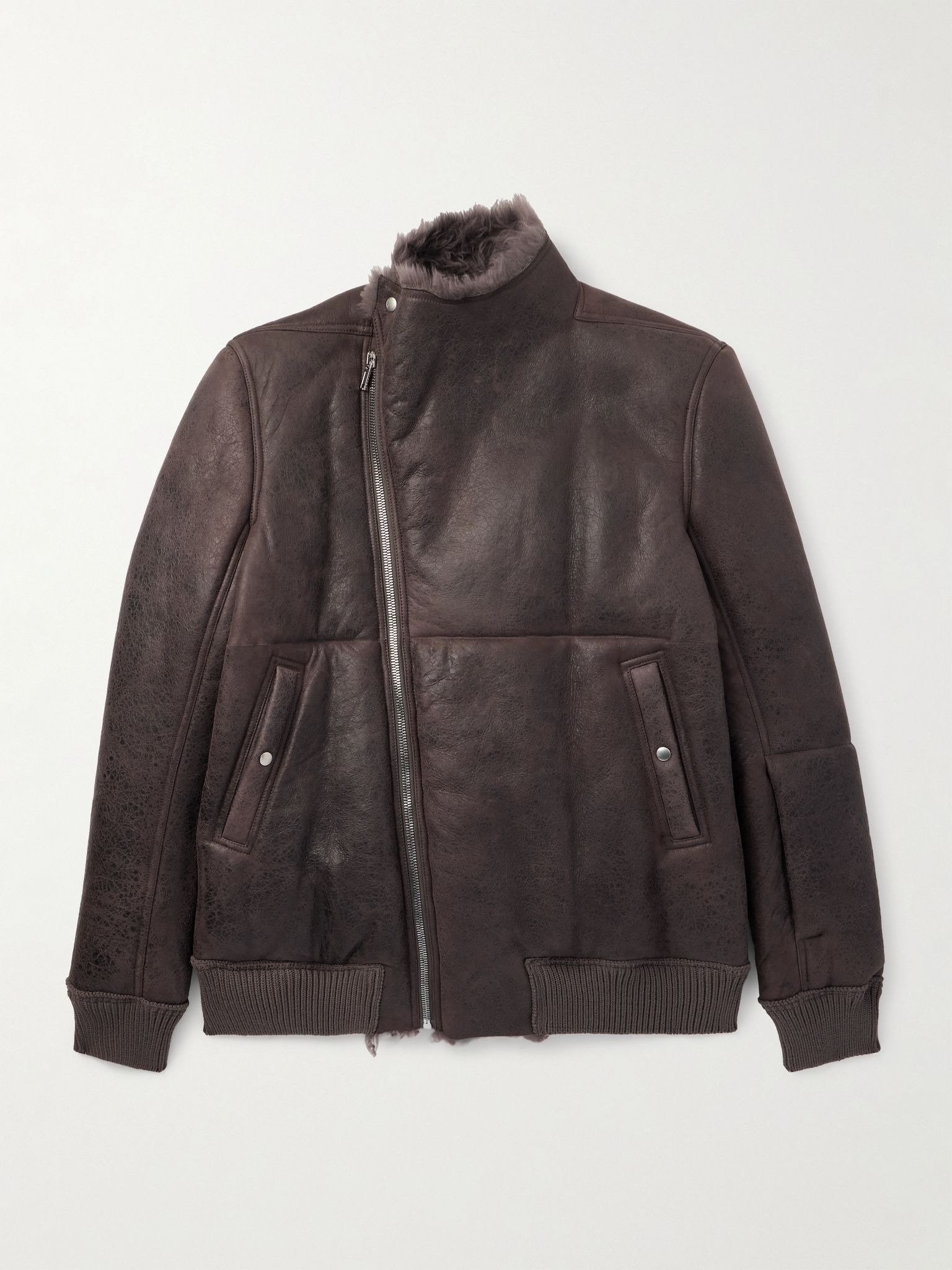Shearling Jacket Dark gray - 1