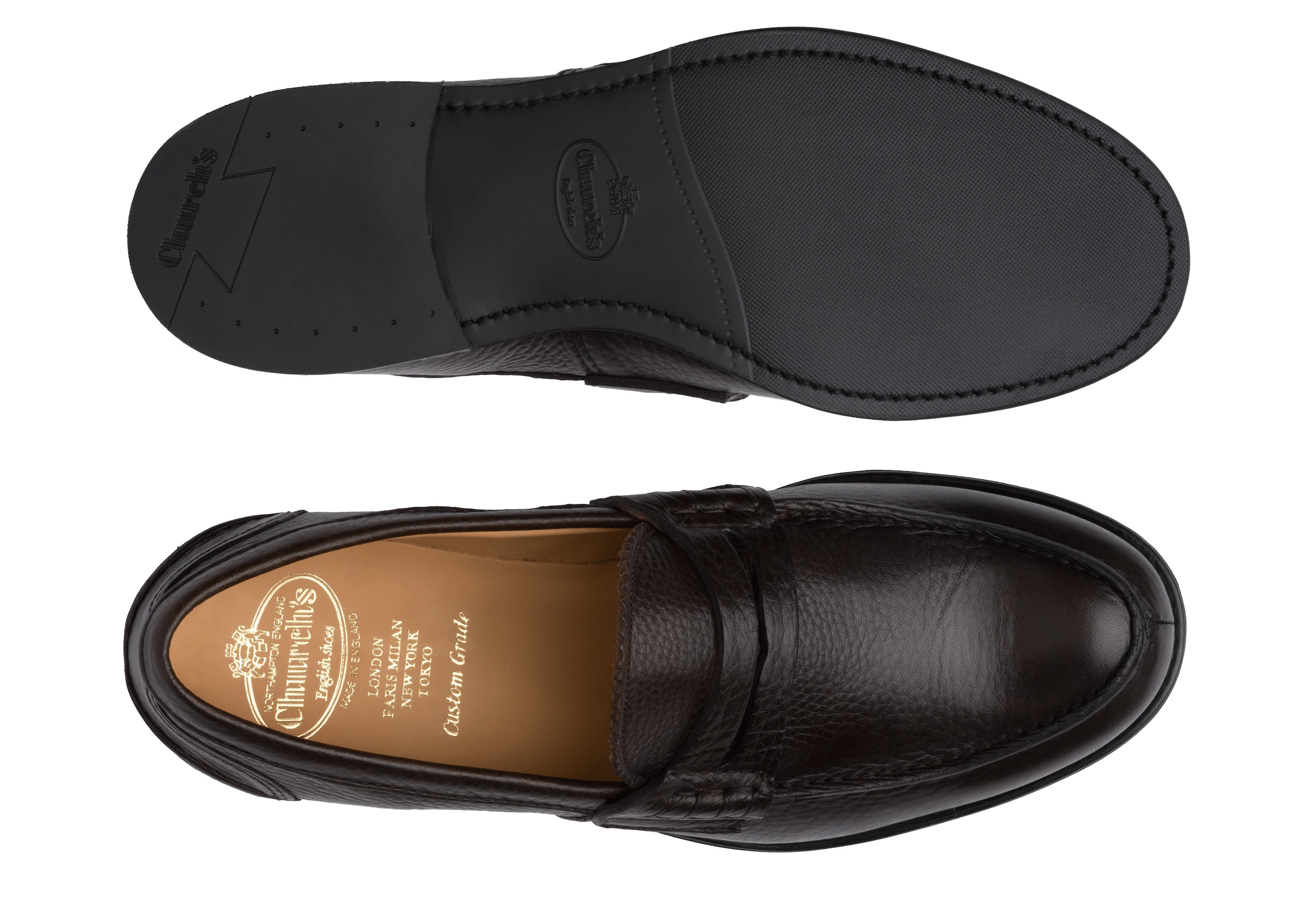 Pembrey r 2
Soft Grain Calf Leather Loafer Ebony - 3