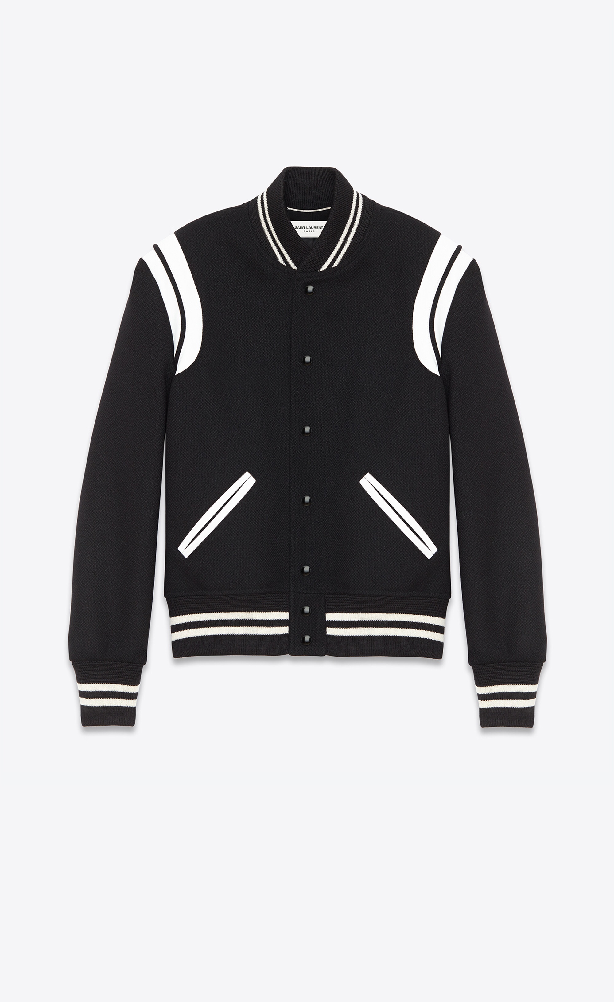 saint laurent teddy jacket in wool - 1