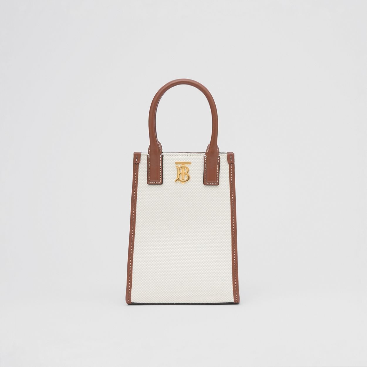 Micro Canvas and Leather Frances Tote - 1