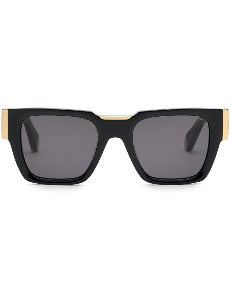 logo-plaque square-frame sunglasses 1