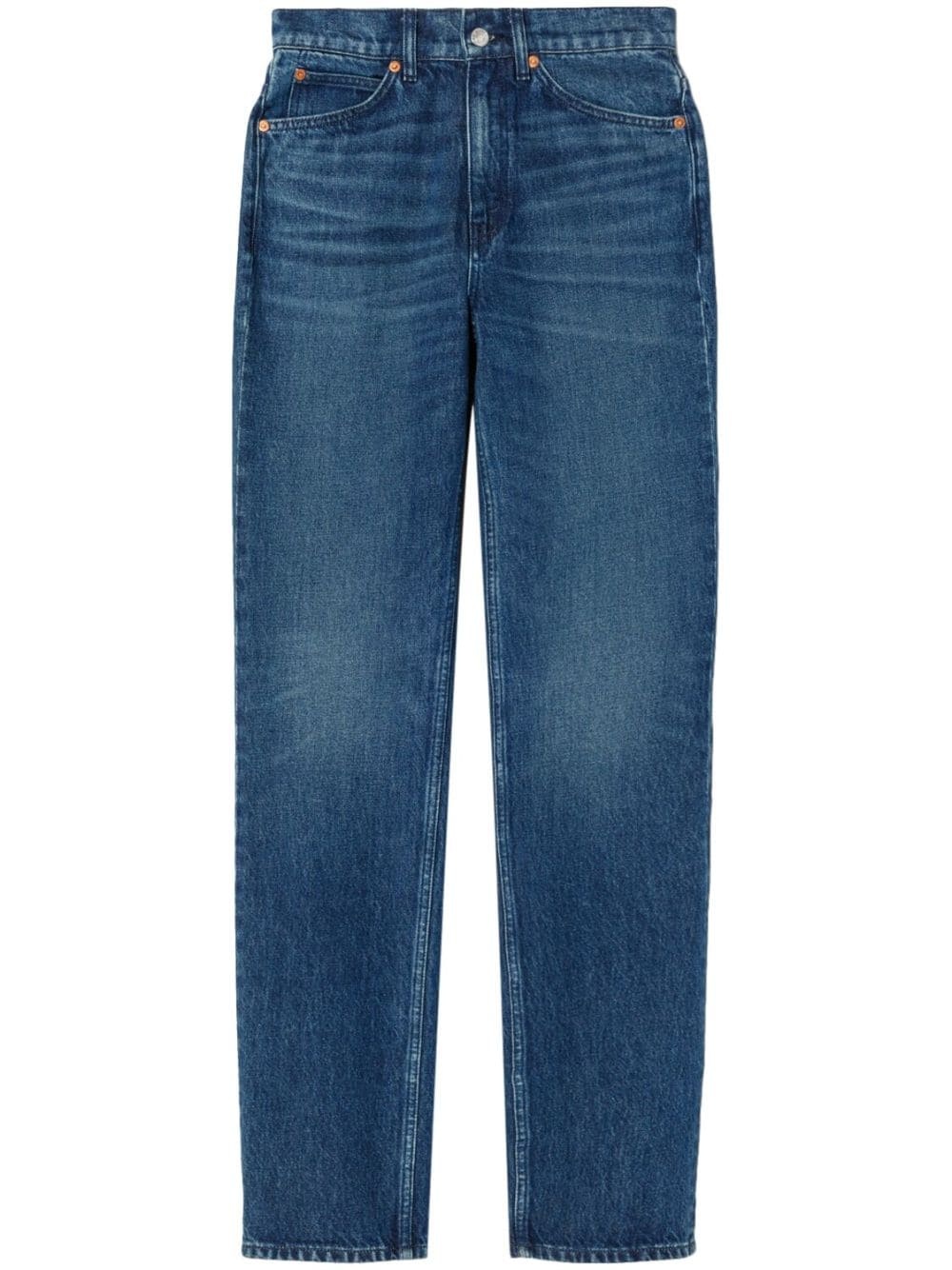 70's high-waist straight-leg jeans - 1