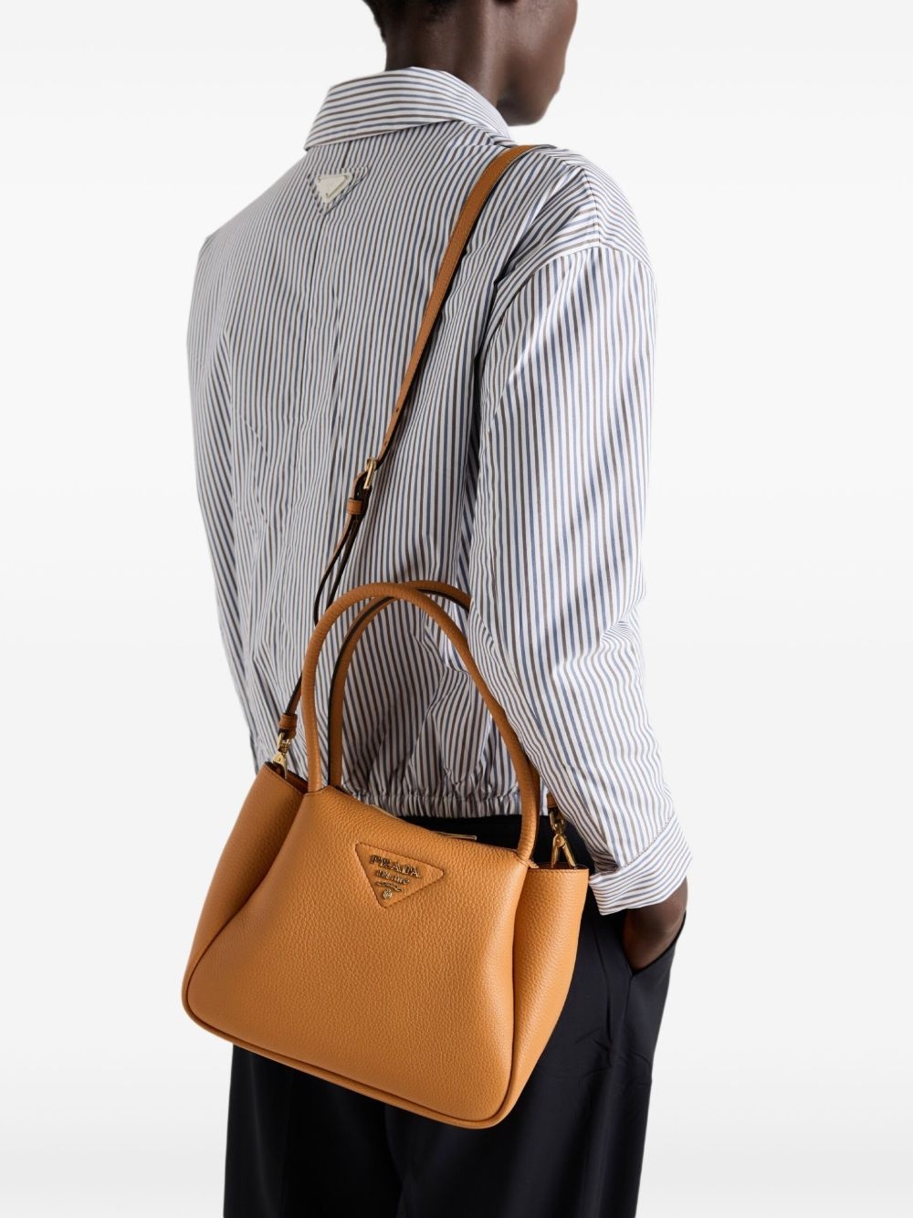 small leather tote bag - 3
