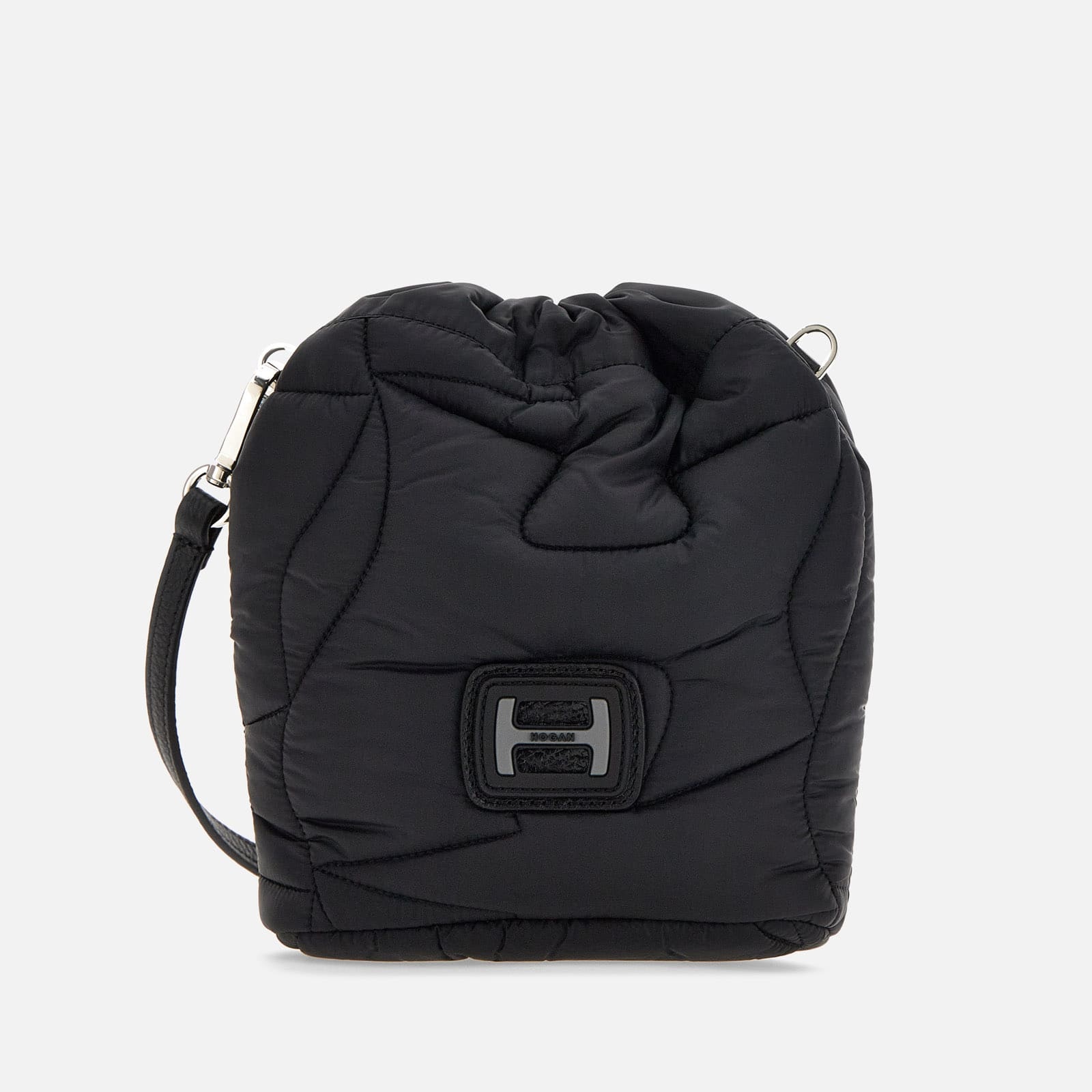 Quilted Bucket Bag Black - 1