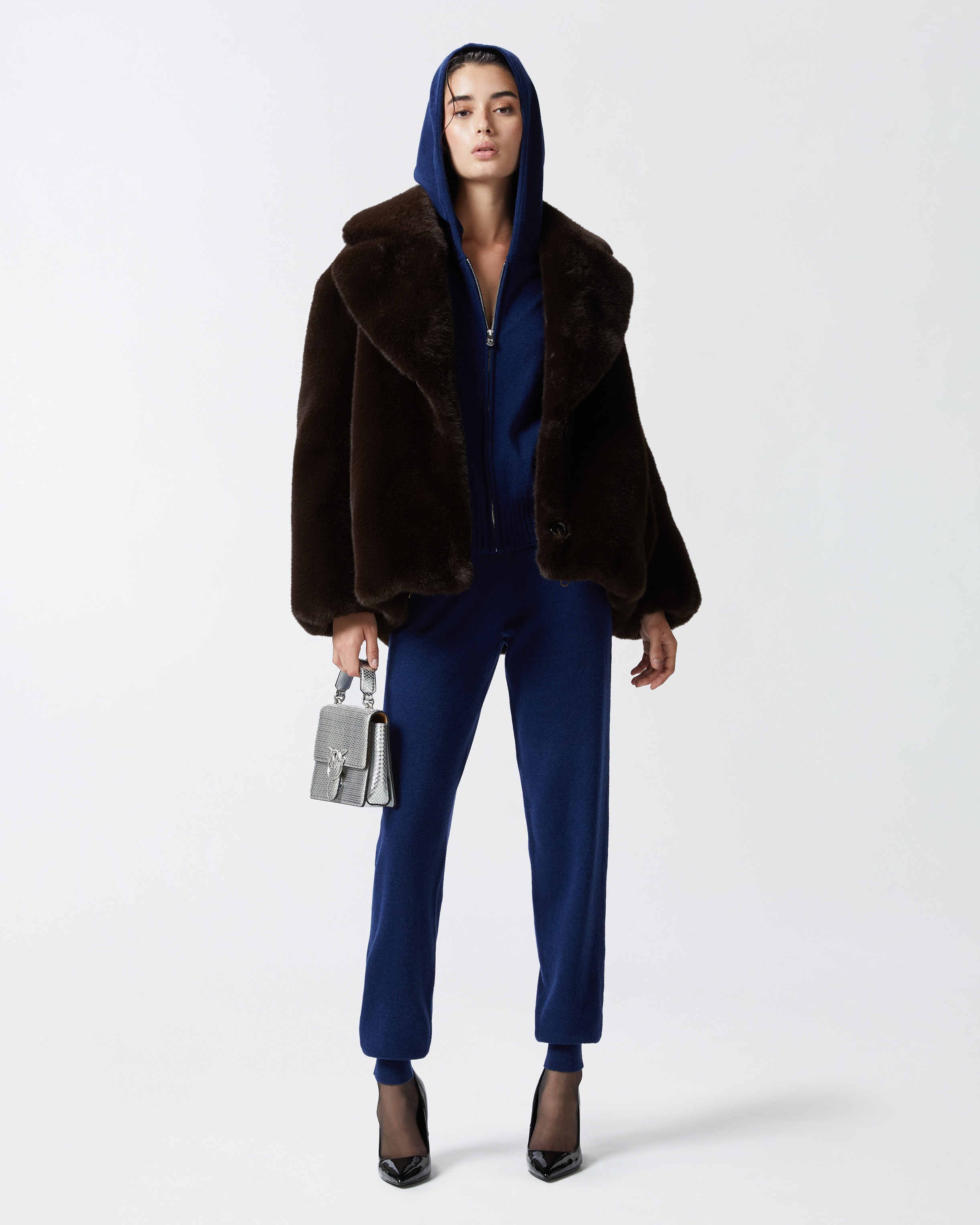 CASHMERE-BLEND HOODIE WITH ZIP - 2
