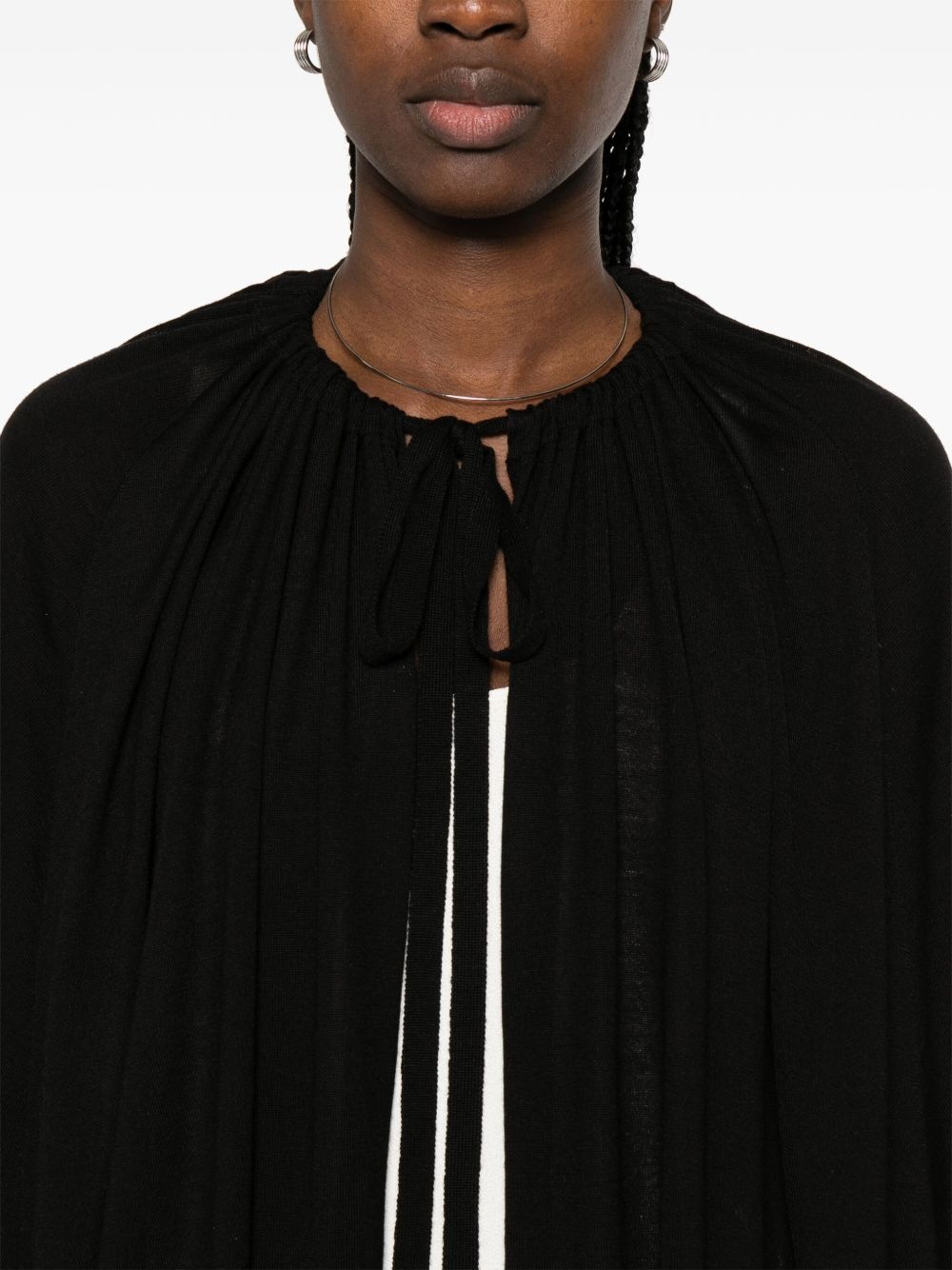 drawstring cape - 5