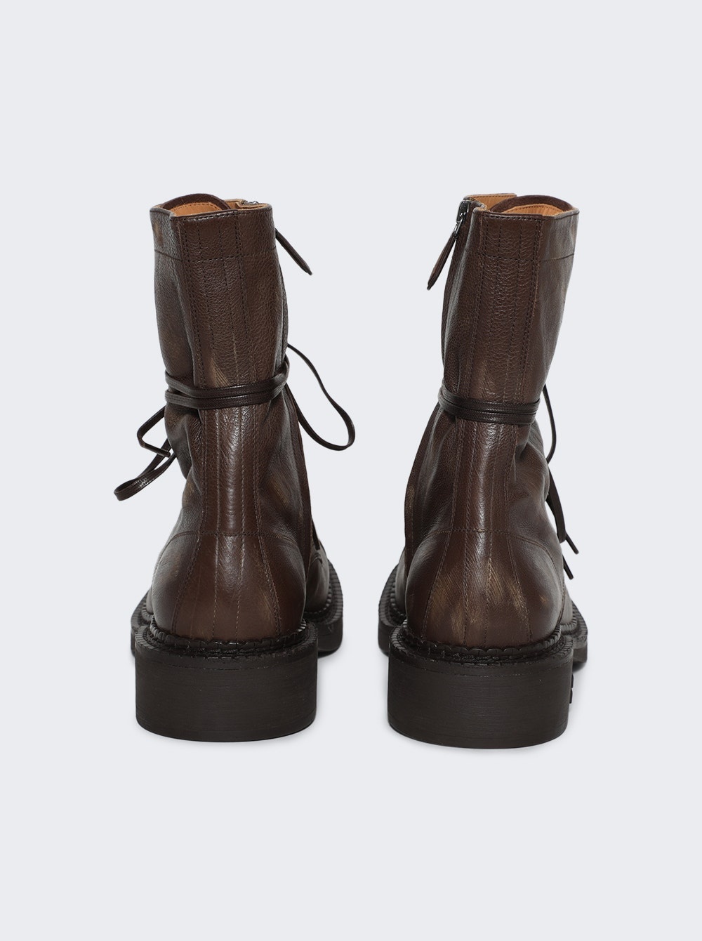 Miu Miu Combat Boots Cacao | thewebster | REVERSIBLE