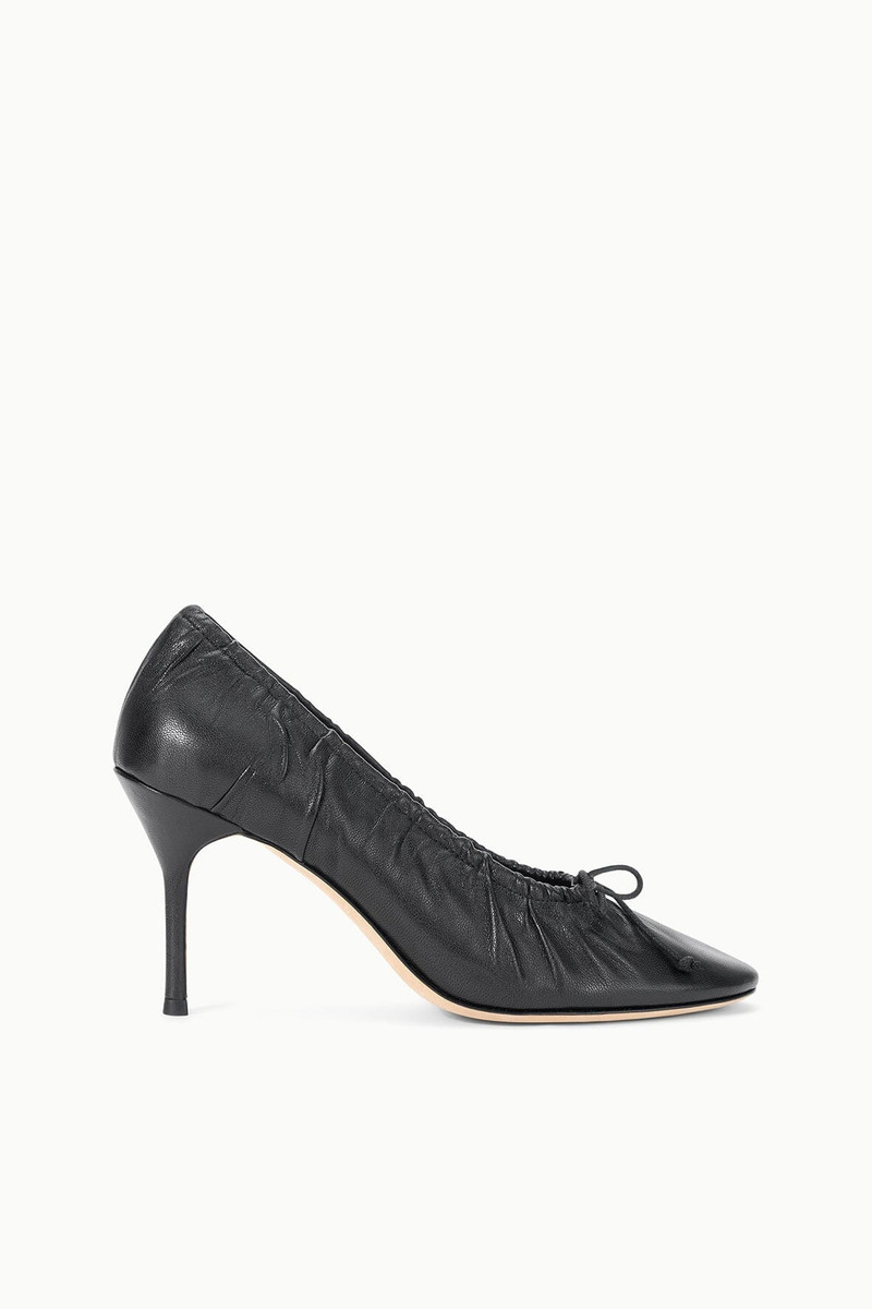 STAUD ALBA BALLET PUMP BLACK 1