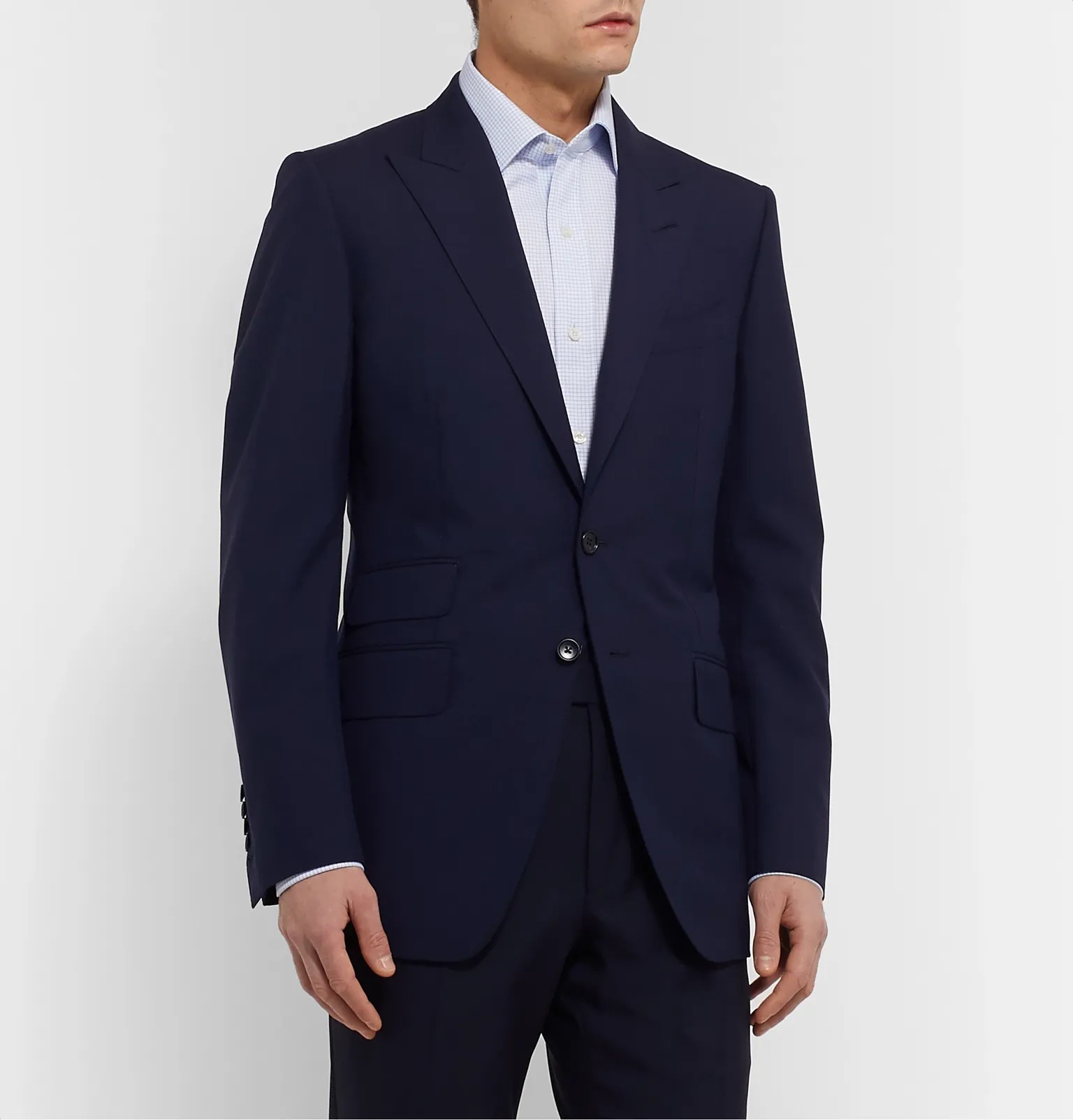 O'Connor Slim-Fit Super 120s Wool Suit Jacket - 4