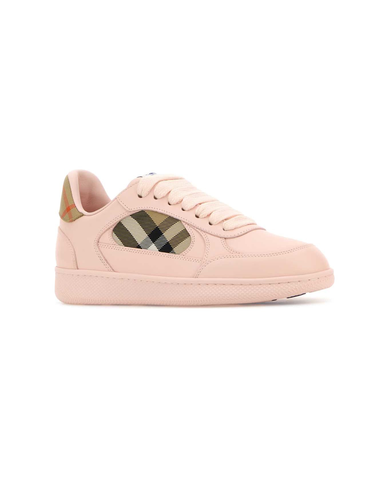 Pink Leather Terrace Sneakers - 2