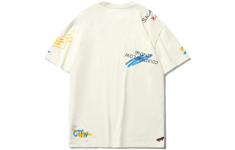 Li-Ning Cheng Feng Sports Fashion Series Subject Printing Tee 'White Multi' AHSR679-1 - 2