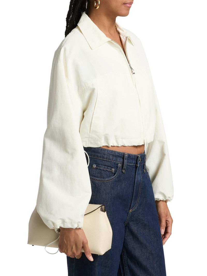 Women's Colsen Drawcord Crop Jacket - White 4
