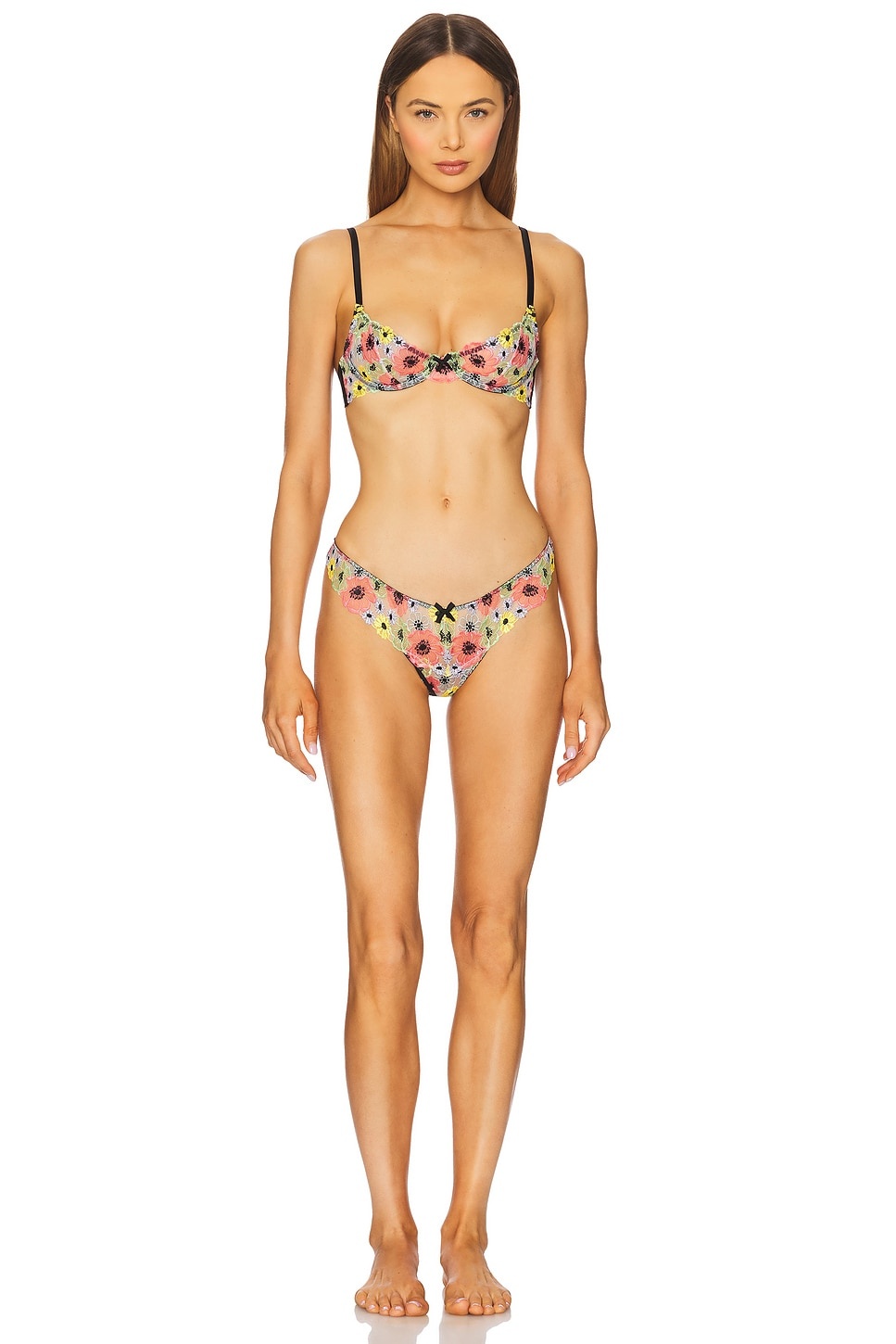 Azalea Embroidery Thong - 4