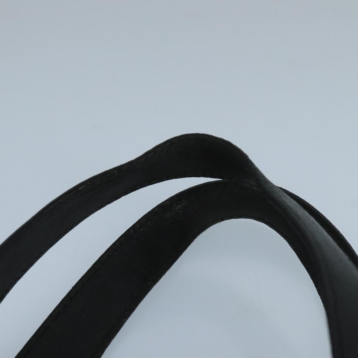 CELINE Macadam Canvas Hand Bag Pvc Leather Black Gold - 8