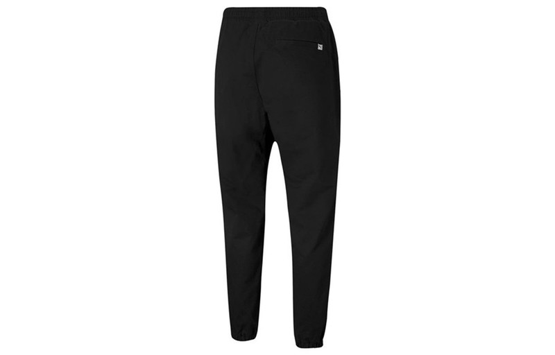 PUMA PUMA Downtown Small Logo Pants 'Black White' 531434-01 outlook