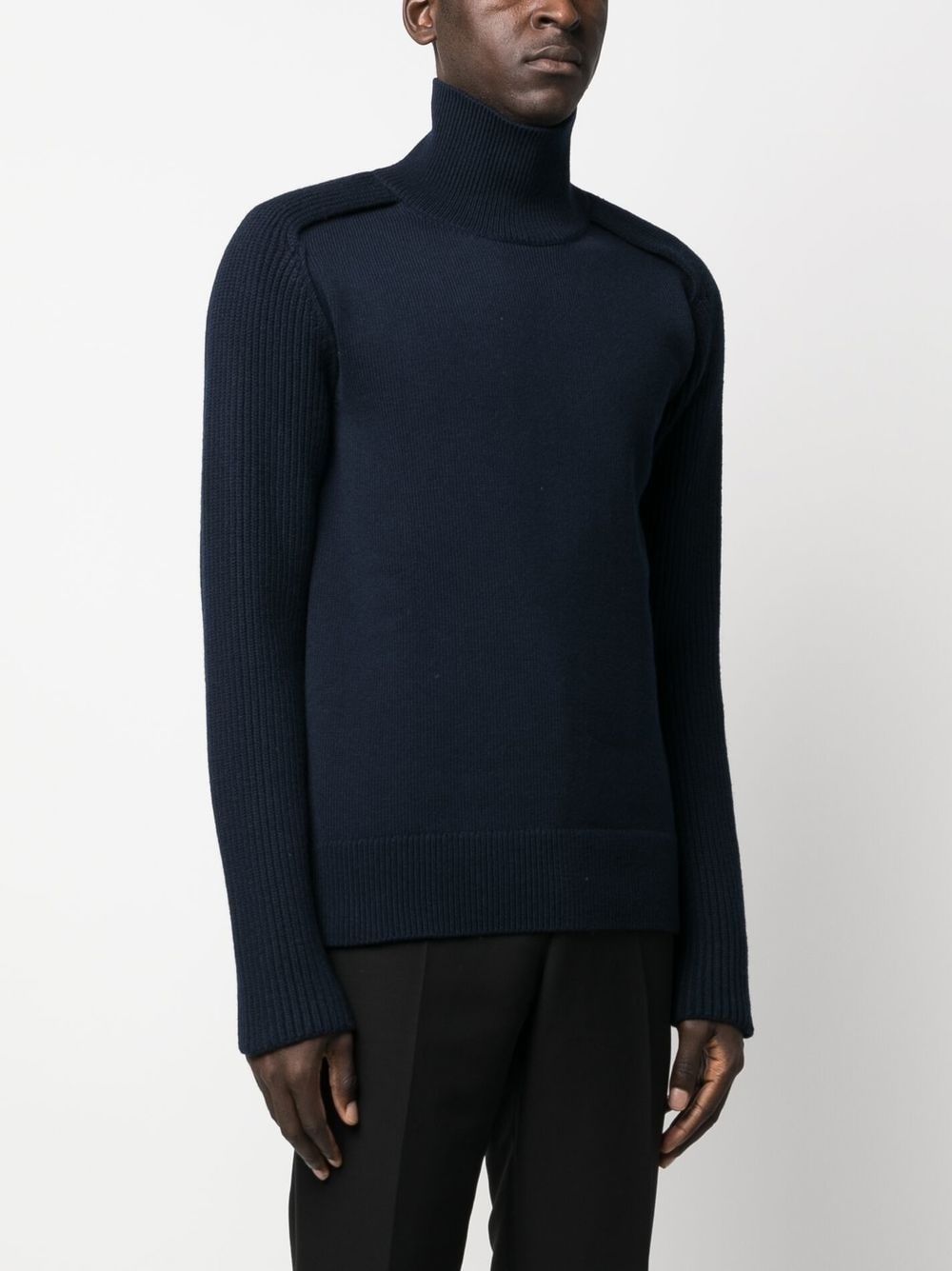 high-neck wool jumper - 3
