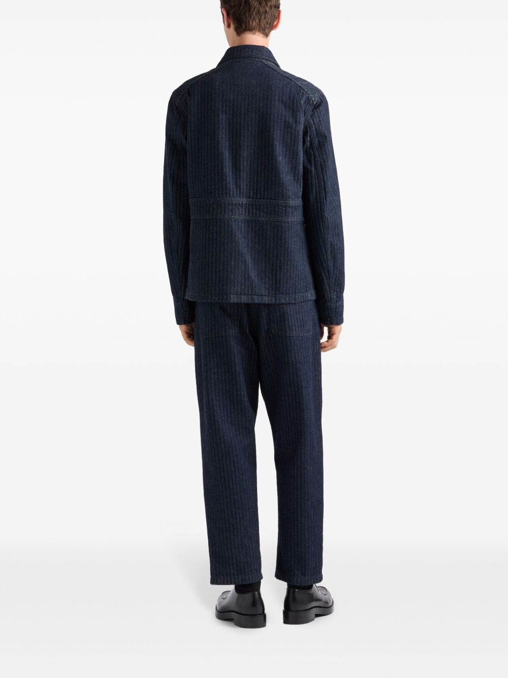 enamel-triangle logo trousers - 3