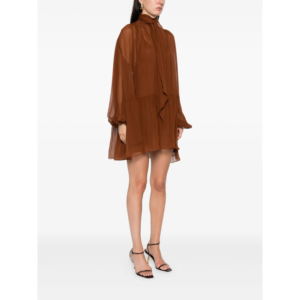 Saint Laurent Brown Dresses - Day Dresses Women - 5