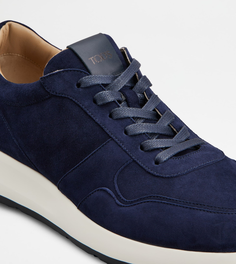 SNEAKERS IN SUEDE - BLUE 5