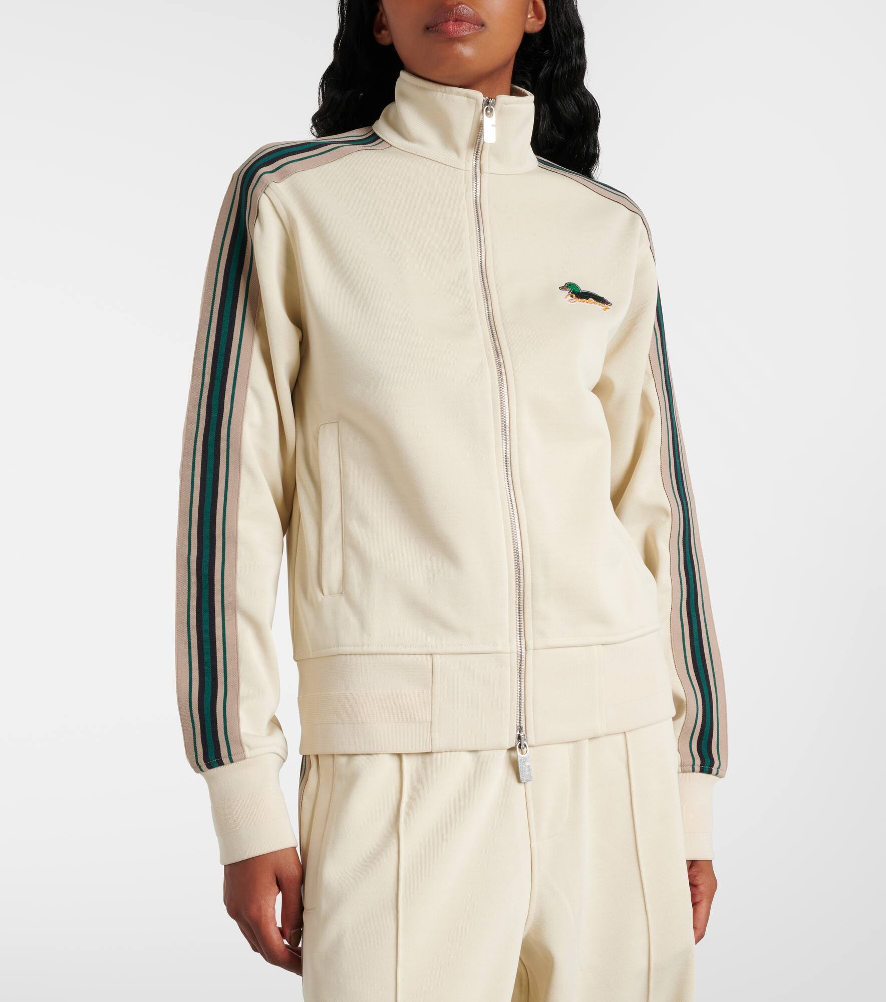 Logo jersey track jacket - 4