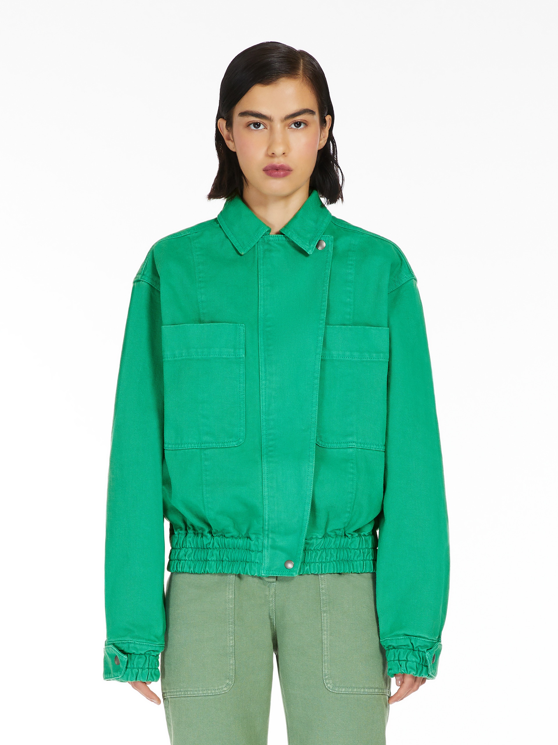 ARTURO Cotton drill cropped jacket - 3