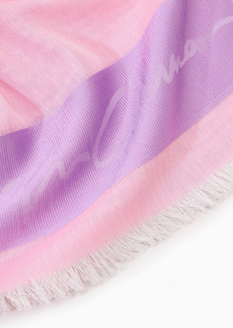 GIORGIO ARMANI Silk and cotton jacquard sarong outlook