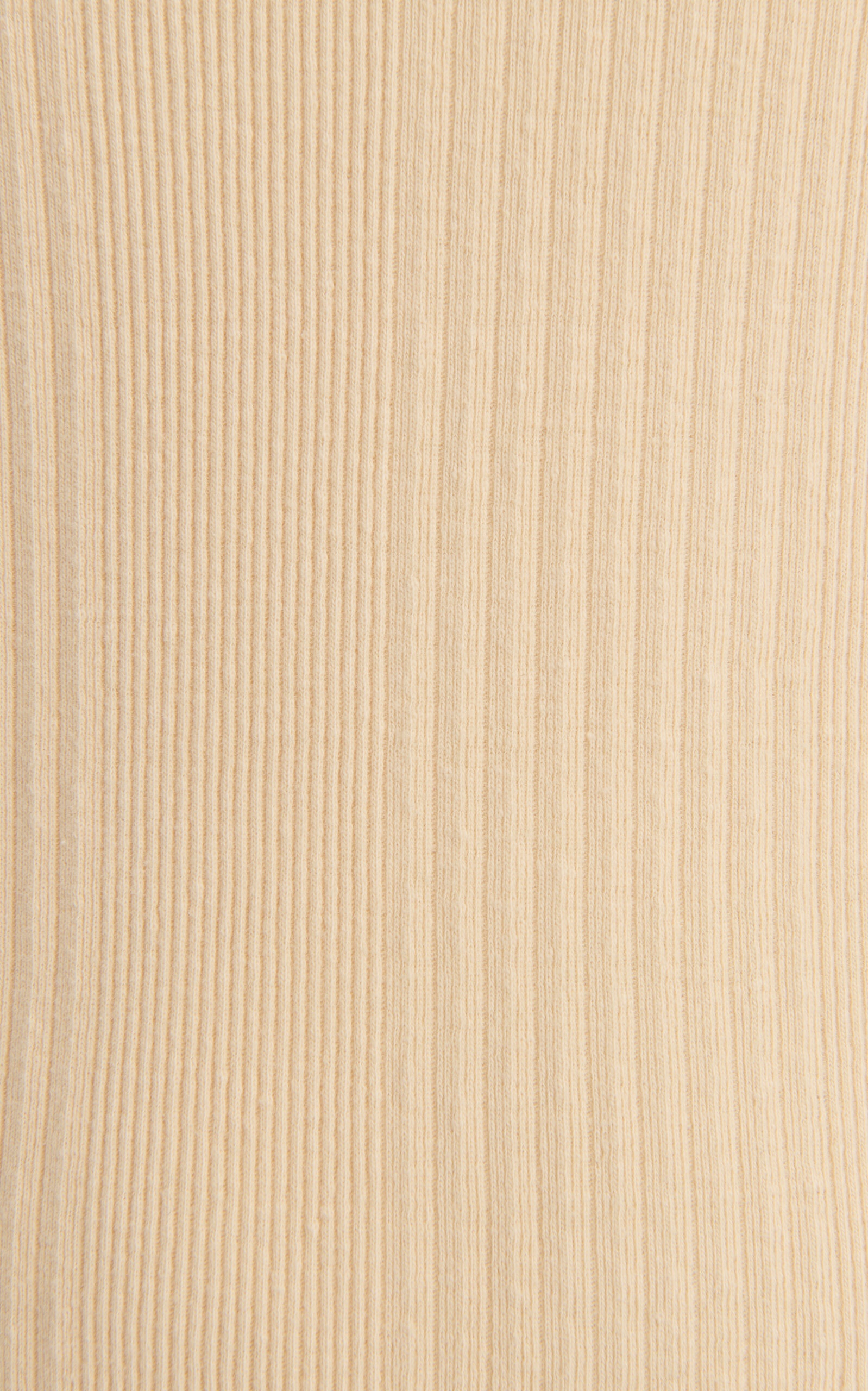 Ribbed-Knit Cotton Top neutral - 5