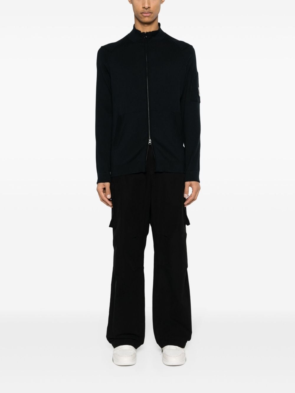 Lens-detail knitted cardigan - 2