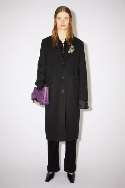 Acne Studios Tailored twill coat - Black outlook