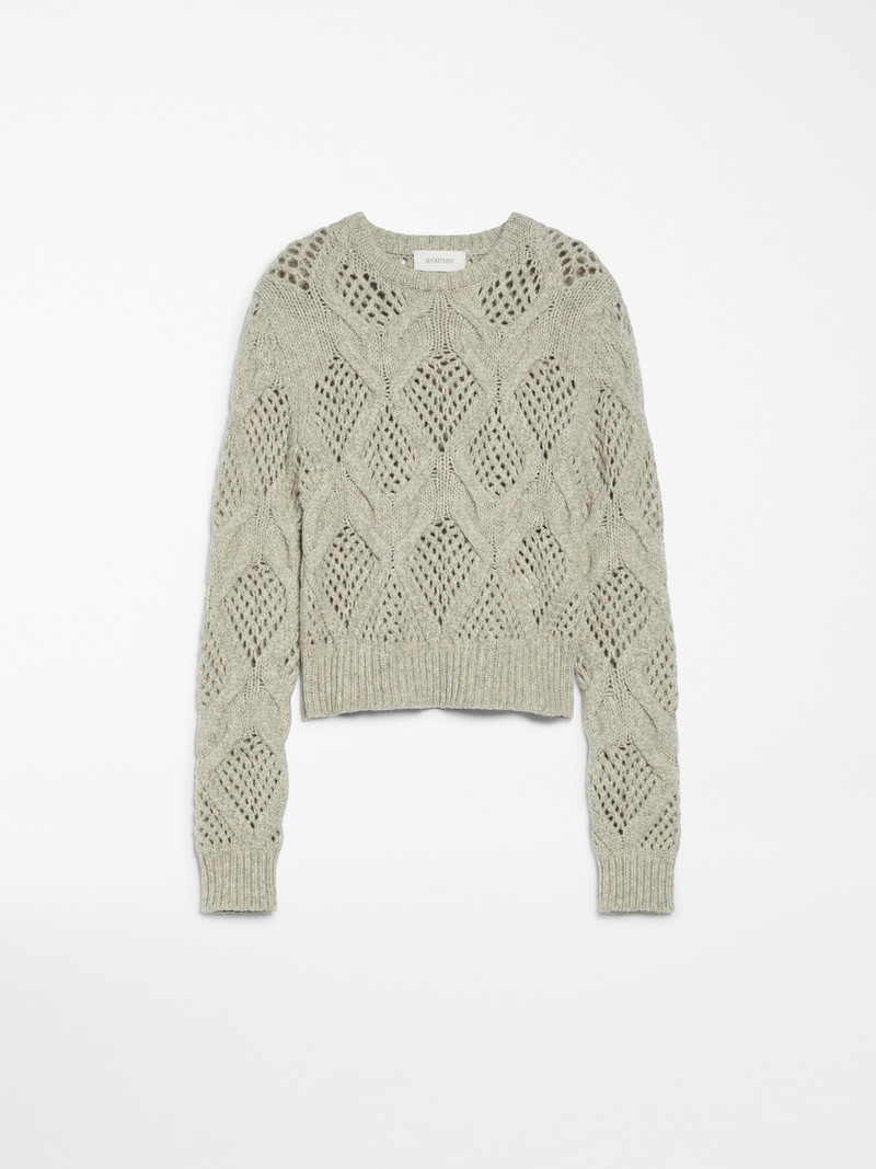 NARVEL Diamond-knit crew-neck sweater 1