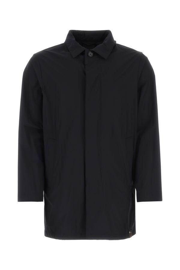 Black stretch nylon jacket - 1
