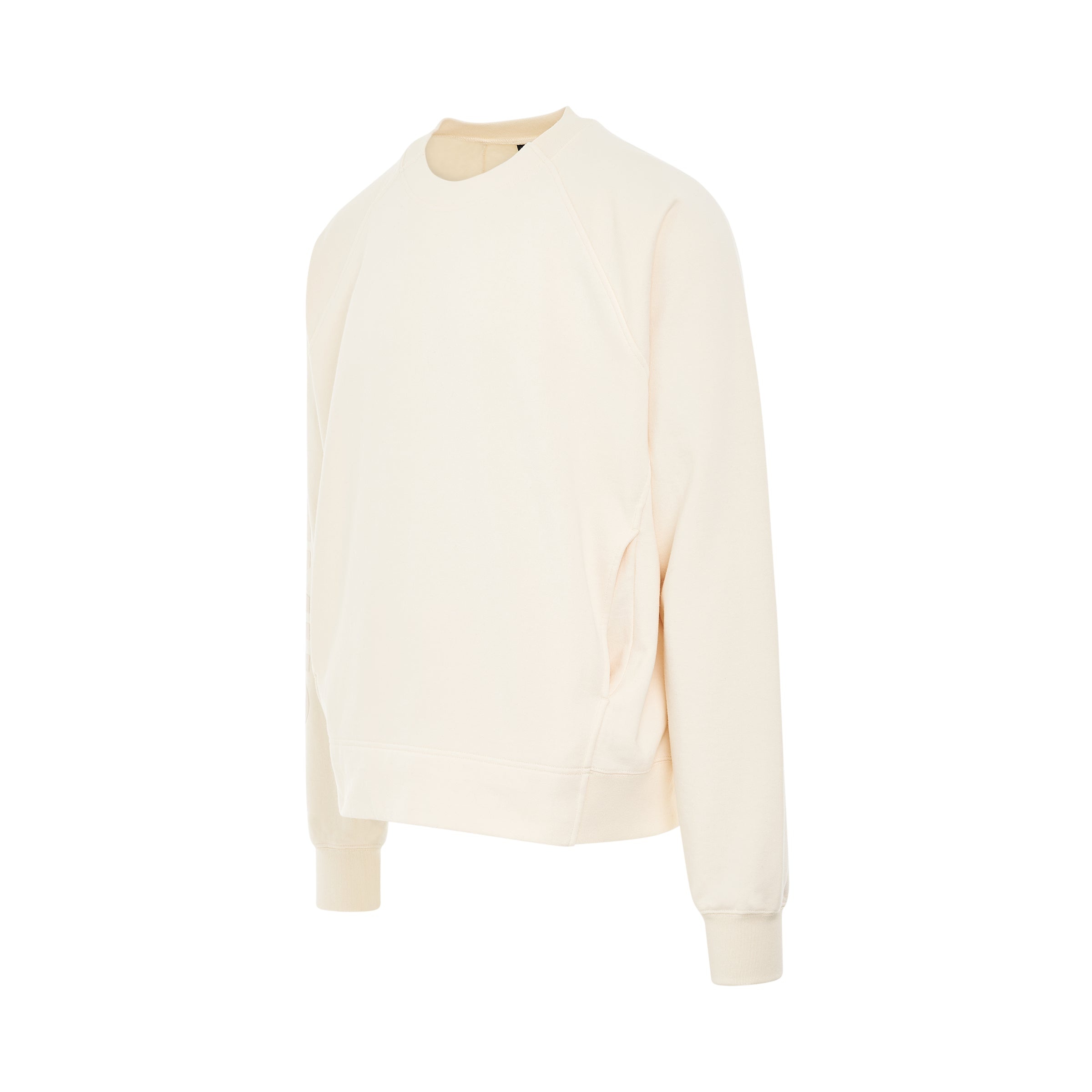 Typo Sleeve Logo Sweatshirt in Light Beige - 2