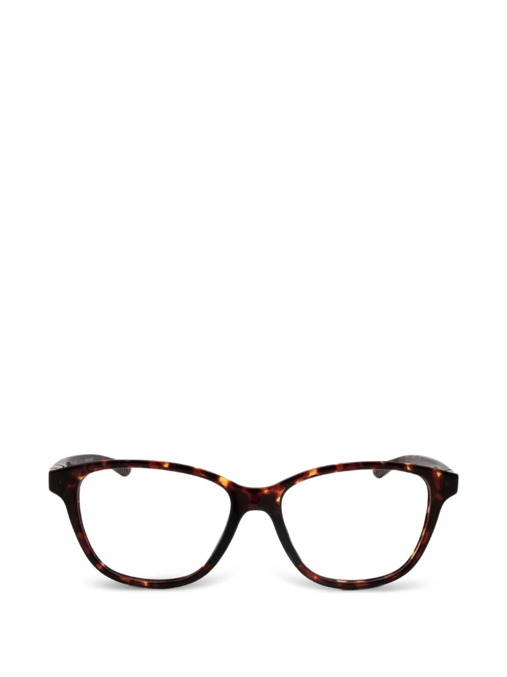 tortoiseshell-effect cat-eye glasses - 1