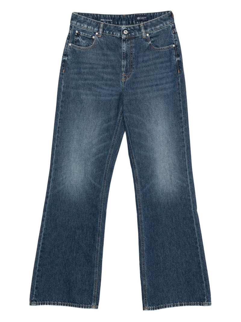 whiskering-effect jeans 1