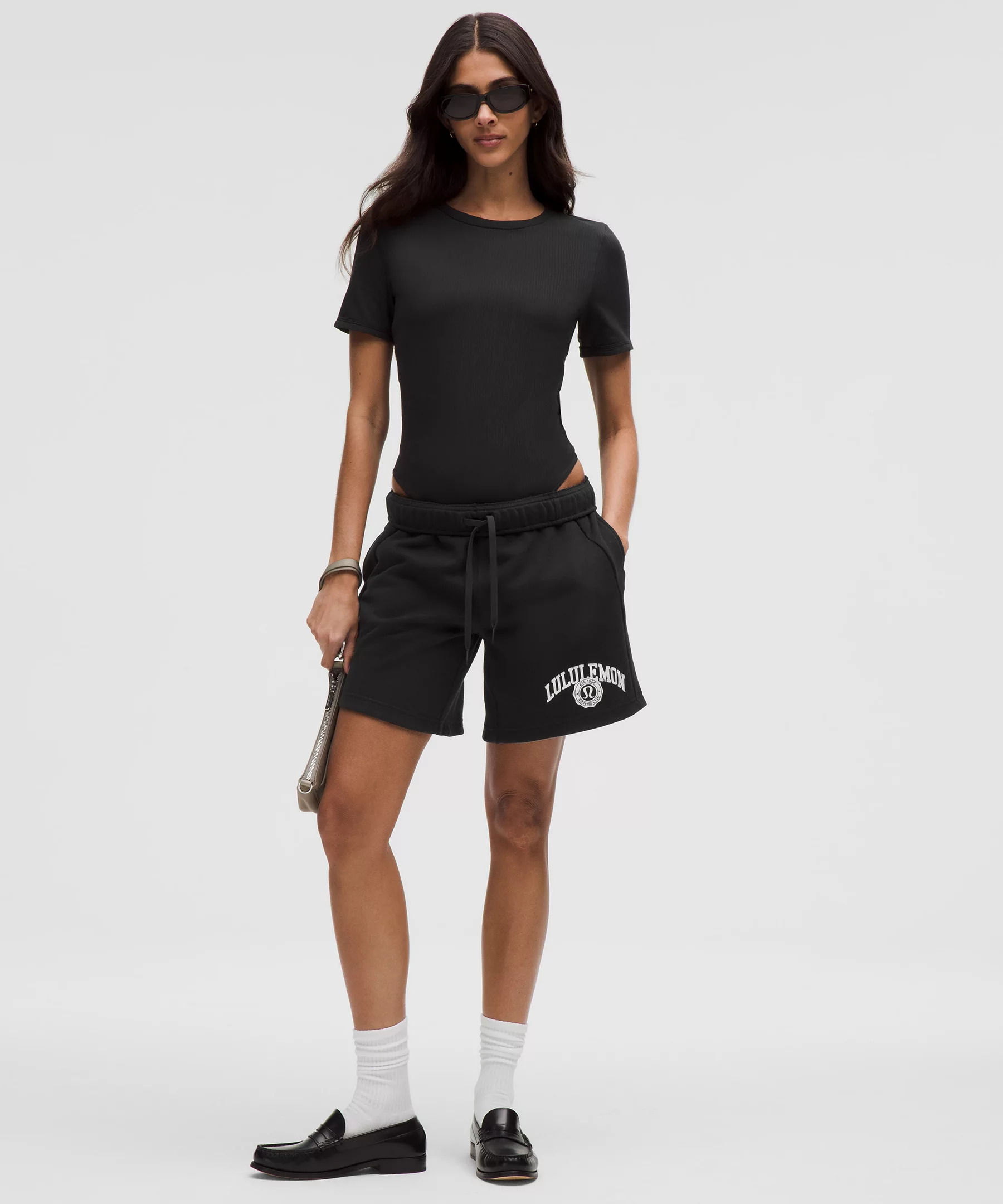 Stretch Cotton Ribbed Short-Sleeve Bodysuit - 2