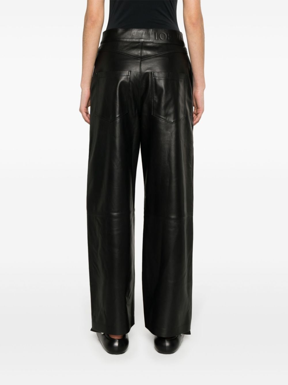 Anagram baggy leather trousers - 5