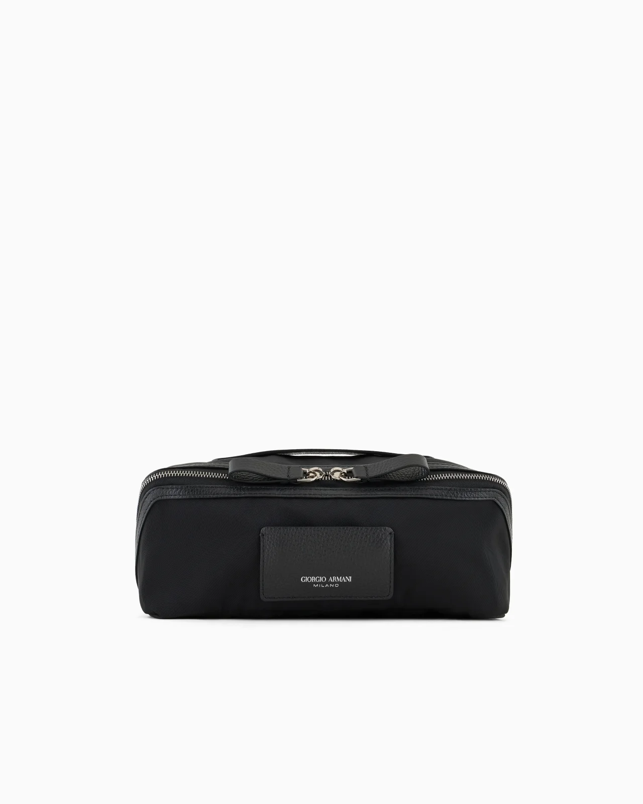 NYLON AND LEATHER WASHBAG - 1