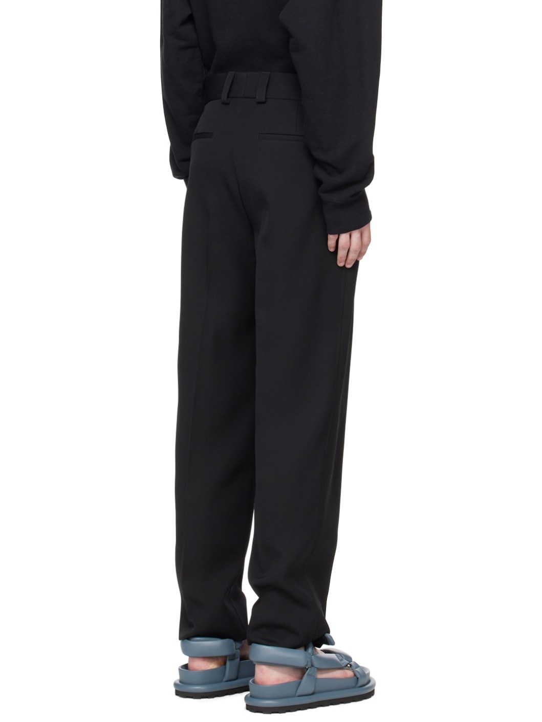 Black Creased Trousers - 3