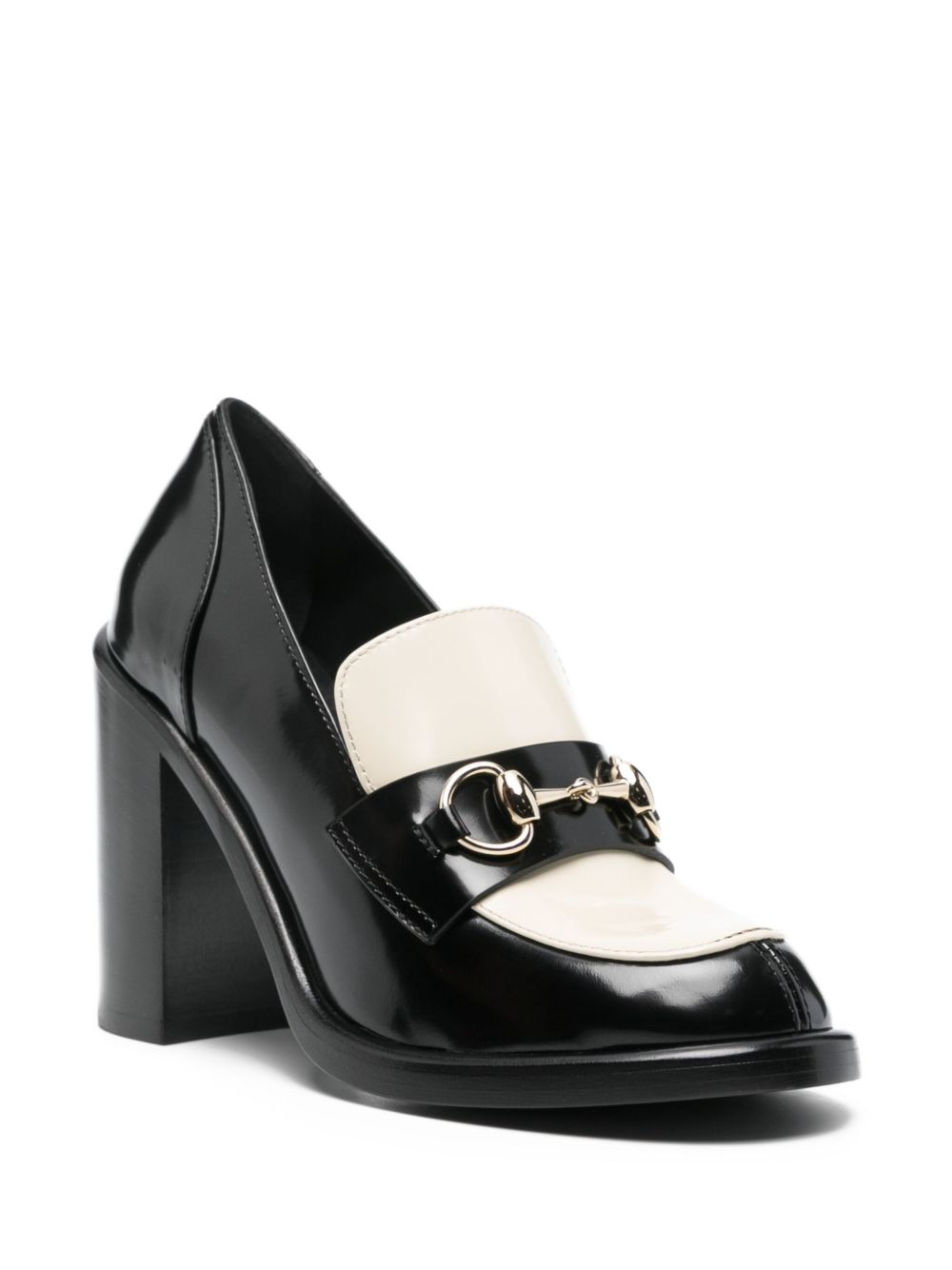 Gucci Women Leather Heel Loafers - 3