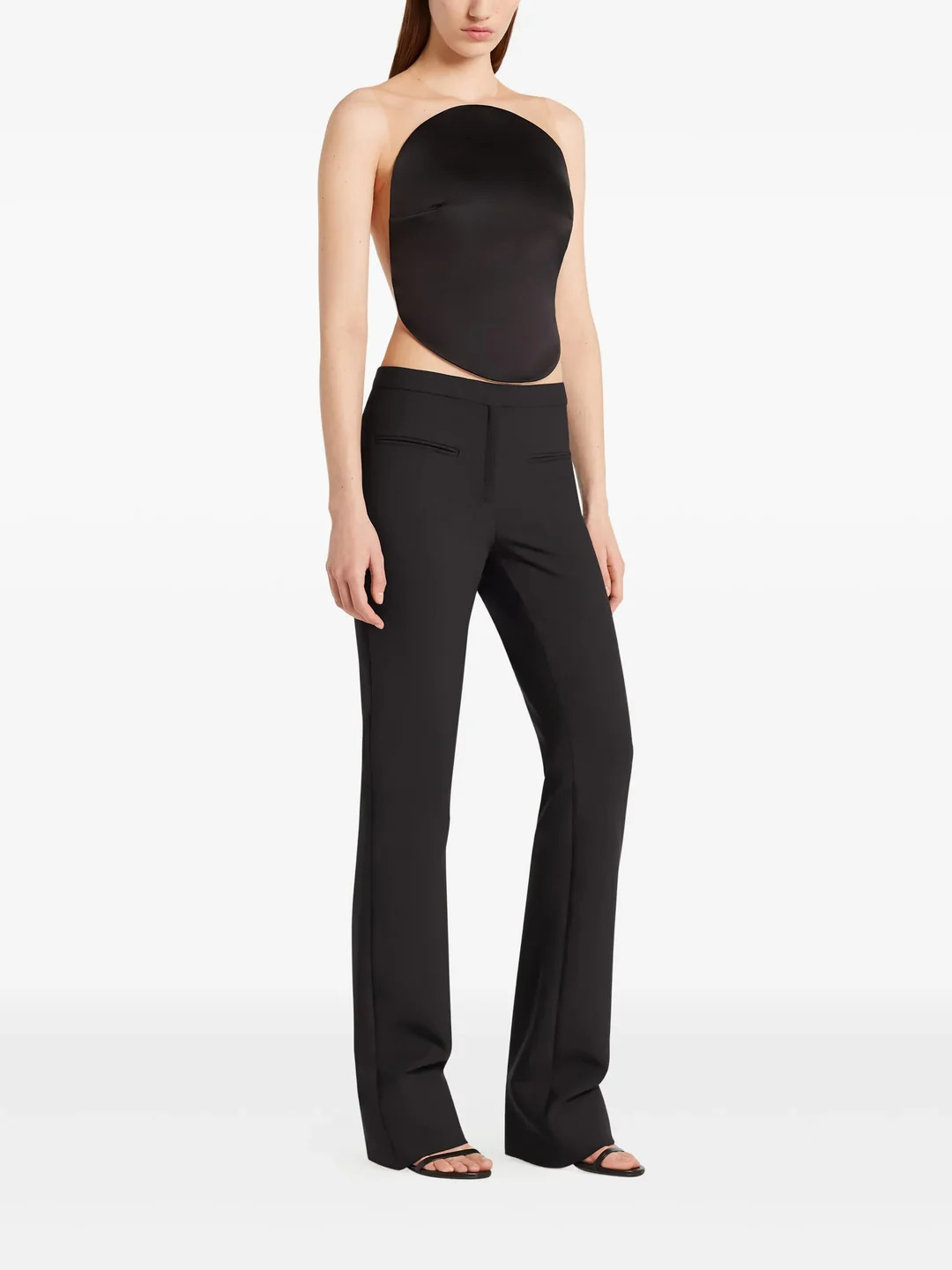 Heritage Fluid Crepe Bootcut Pants - 2