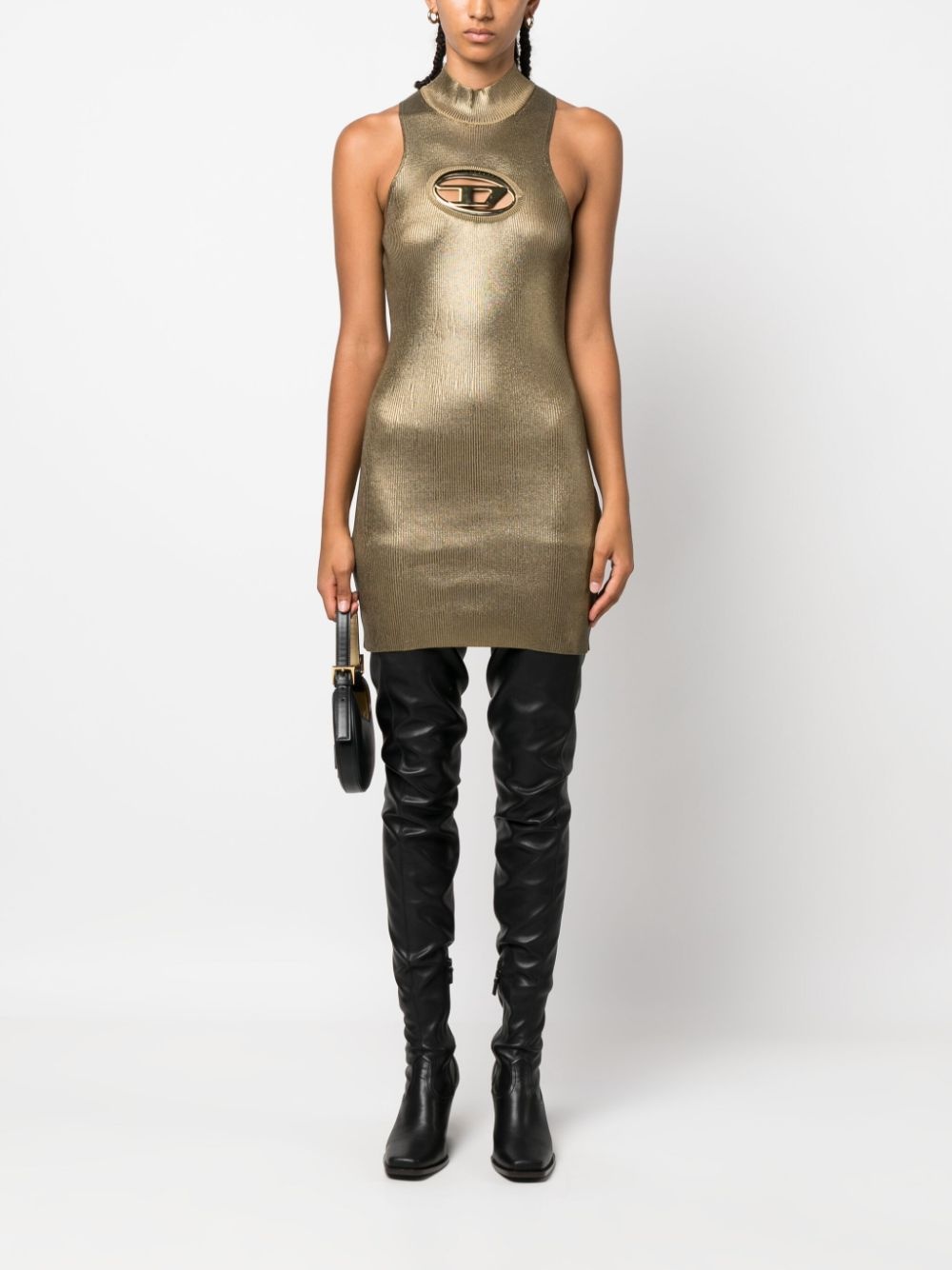 M-Arcey metallic sleeveless minidress - 2